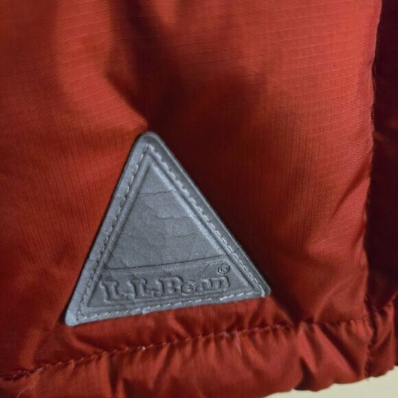 L.L. Bean Rust Autumnal Goose Down Quality Puffer Vest Size XL - Picture 5 of 6